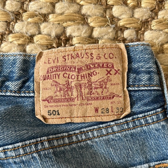 Vintage Levi's 501 Denim Jeans 28 X 30 size 25 26 - Picture 2 of 10